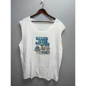 Vintage Rehab Is For Quitters Shirt Phoenix Tour Scrappy Graphic Tank Tee 90s XL